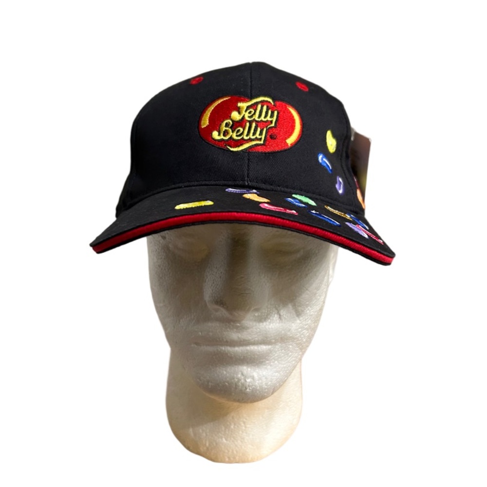Jelly Belly Black Hat with Colorful Accents